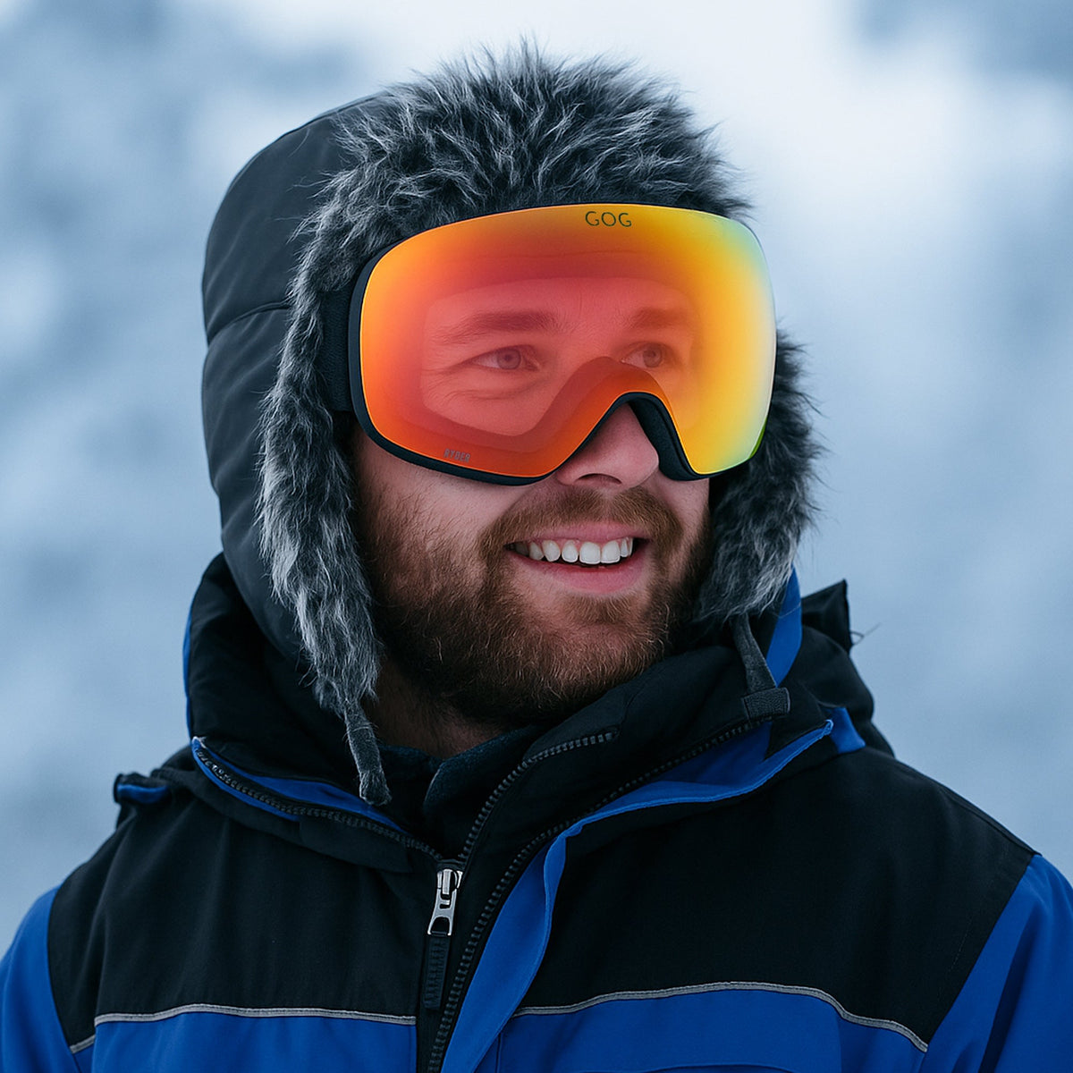 Unisex Ryder UV400 Ski Snowboard Goggles with Anti-Fog Mirror Double Lens – view 12
