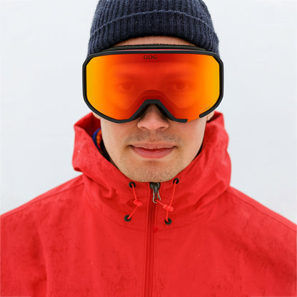 Zero UV400 Ski Snowboard Goggles with Anti-Fog Hydrophobic Mirror Double Lens – view 7