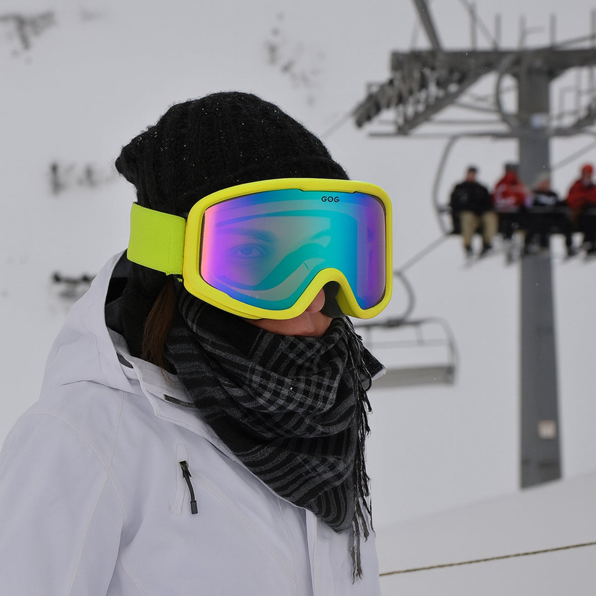 Gonzo UV400 Ski Snowboard Goggles with Anti-Fog Mirror Hydrophobic Double Lens – view 3