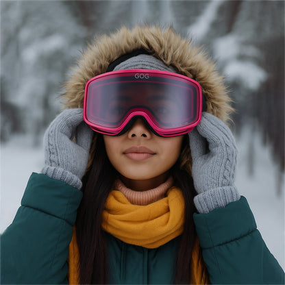 Roxie UV400 Ski Snowboard Goggles with Anti-Fog Mirror Hydrophobic Double Lens – view 4