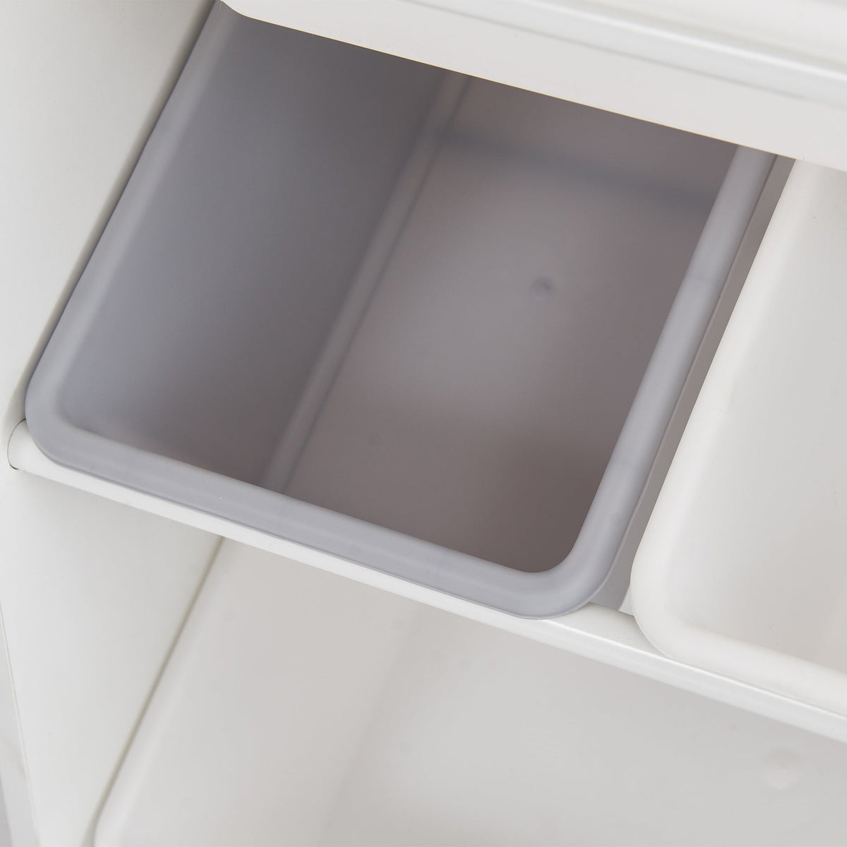 Kids Toy Storage Shelf with 3 Shelves & 6 Storage Boxes - White – view 4
