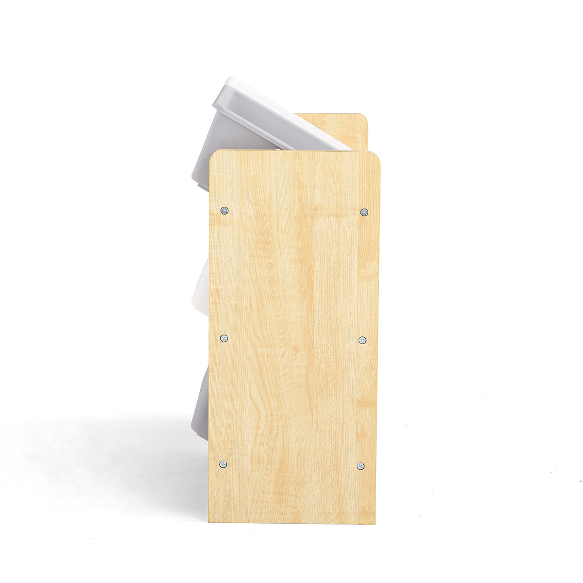 Kids Toy Storage Shelf with 3 Shelves & 6 Storage Boxes - Natural