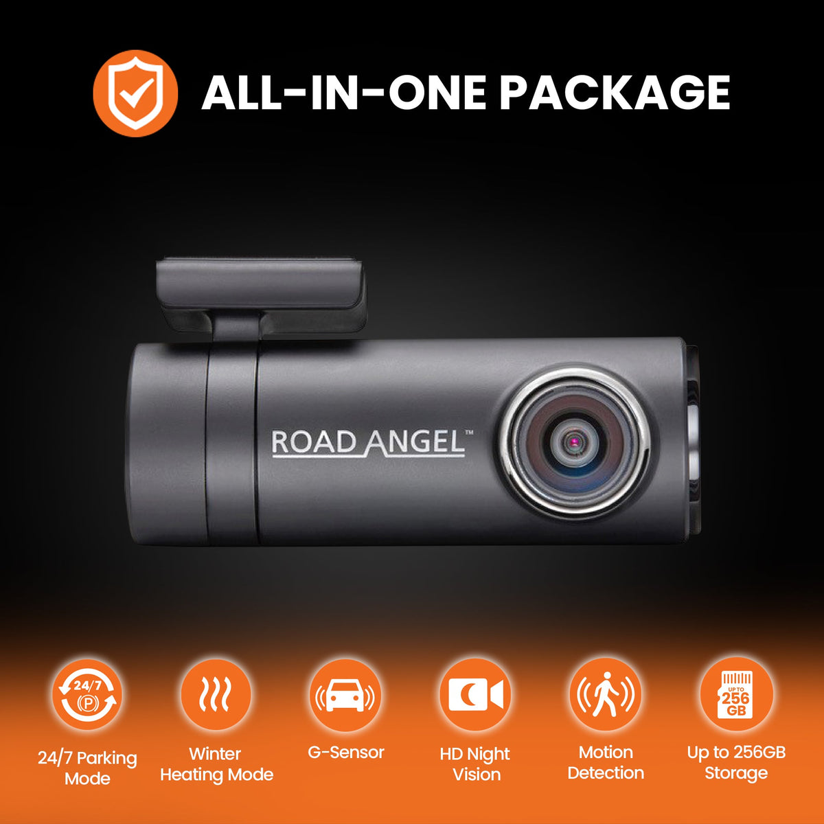 Road Angel Halo Drive 2 Deluxe 1440p Dash Cam with 64GB Sd Card & Hardwire Kit – view 6