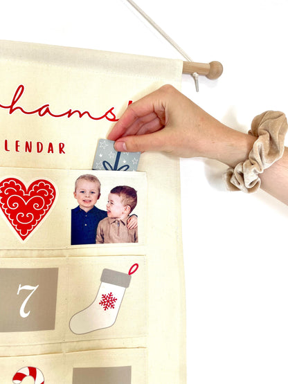Personalised family advent calendar with family photos – view 6