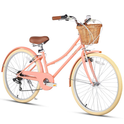 Glerc 26 Inch Beach Cruiser Hybrid Kids Bike - Missy
