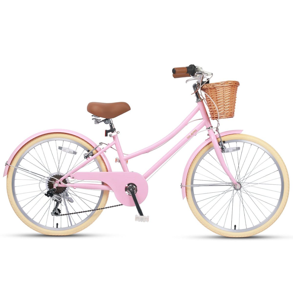 Glerc 24 Inch Beach Cruiser Hybrid Kids Bike - Missy – view 11