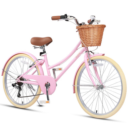 Glerc 24 Inch Beach Cruiser Hybrid Kids Bike - Missy – view 13