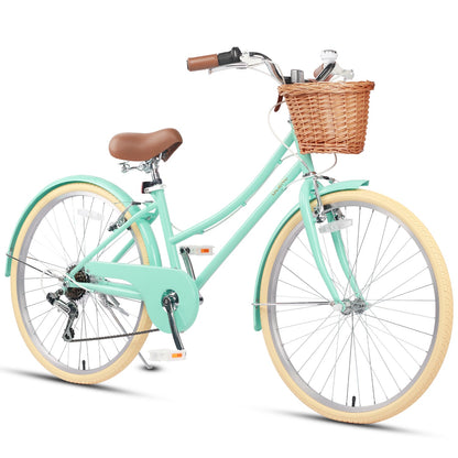Glerc 26 Inch Beach Cruiser Hybrid Kids Bike - Missy – view 3