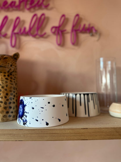The Dog's Pollox Cobalt Splatter Bowl – view 3