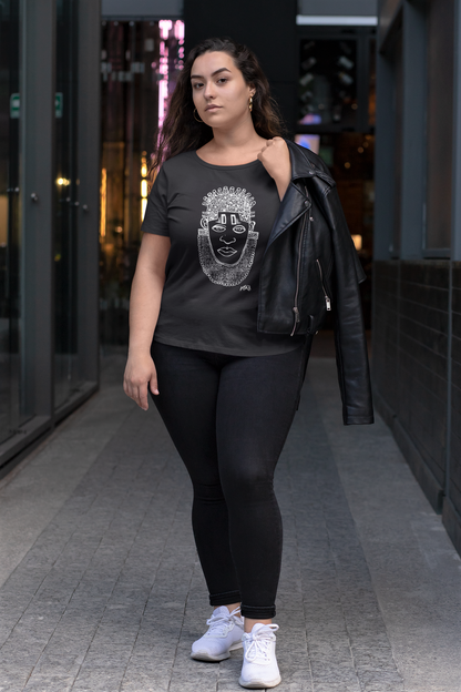 IDIA ART EARTH POSITIVE TEE- WHITE ON BLACK