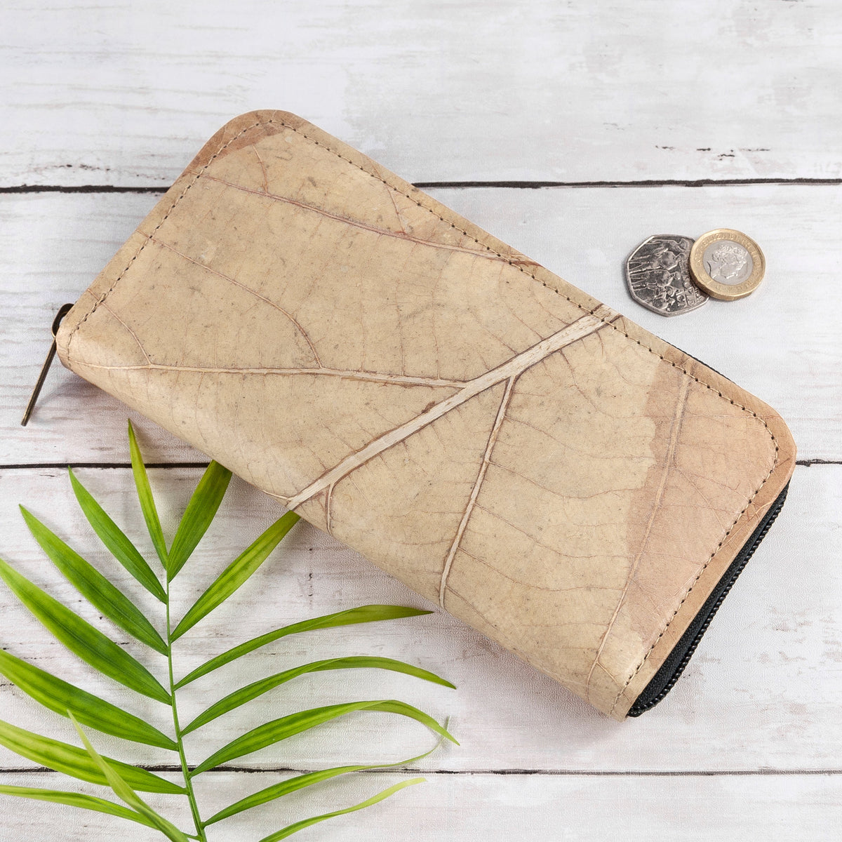Vegan Leather Zip Over Purse