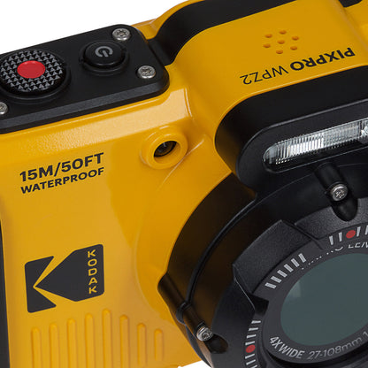 Kodak Pixpro Wpz2 16Mp 4x Zoom Tough Compact Camera - Yellow – view 6