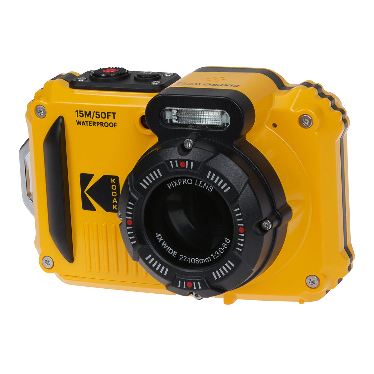 Kodak Pixpro Wpz2 16Mp 4x Zoom Tough Compact Camera - Yellow – view 2