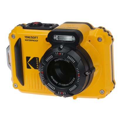 Kodak Pixpro Wpz2 16Mp 4x Zoom Tough Compact Camera - Yellow – view 2
