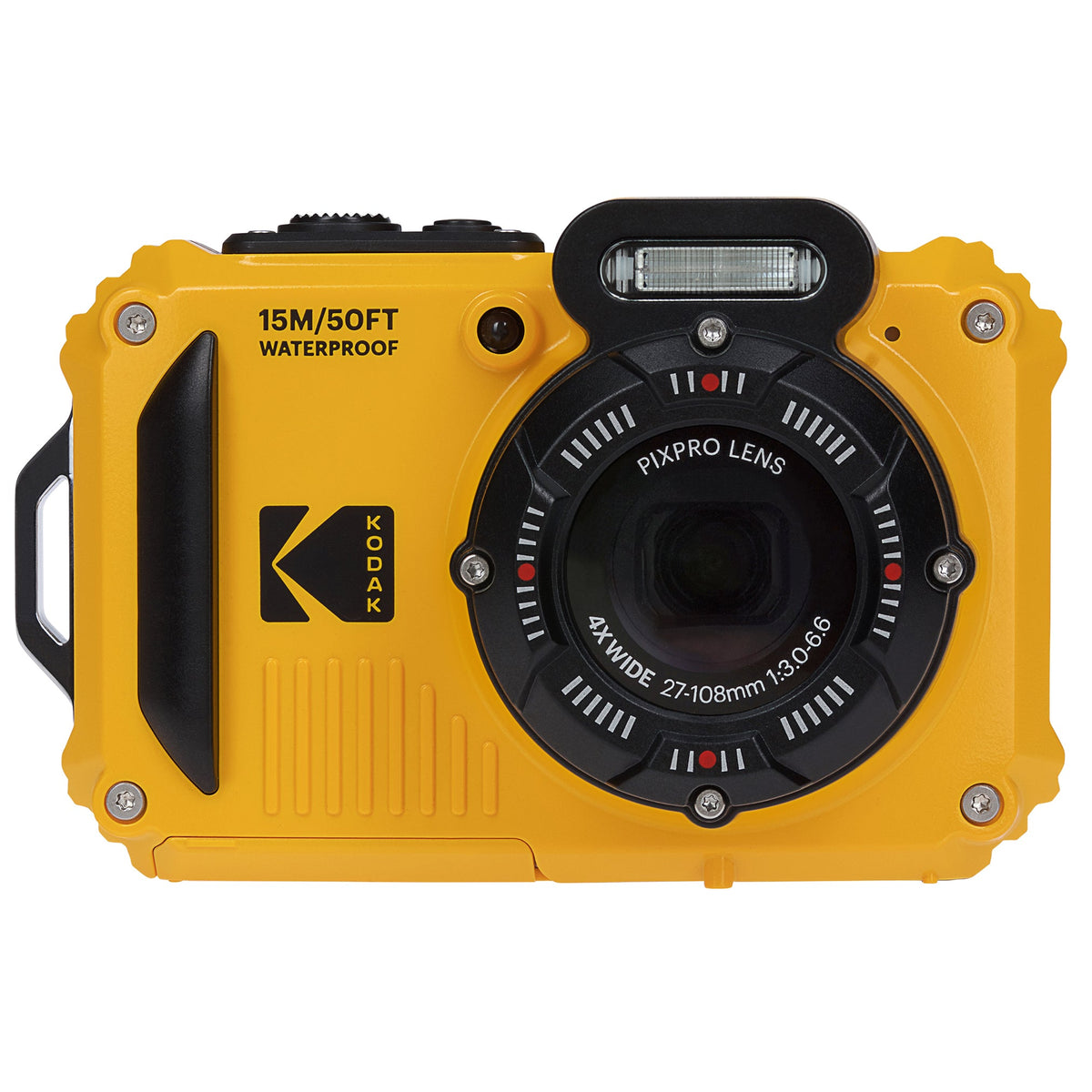 Kodak Pixpro Wpz2 16Mp 4x Zoom Tough Compact Camera - Yellow