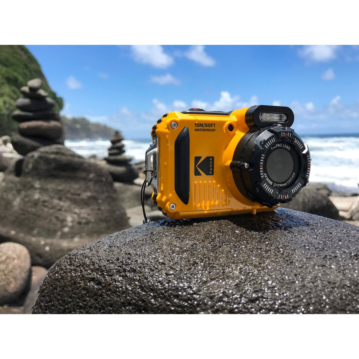 Kodak Pixpro Wpz2 16Mp 4x Zoom Tough Compact Camera - Yellow – view 7