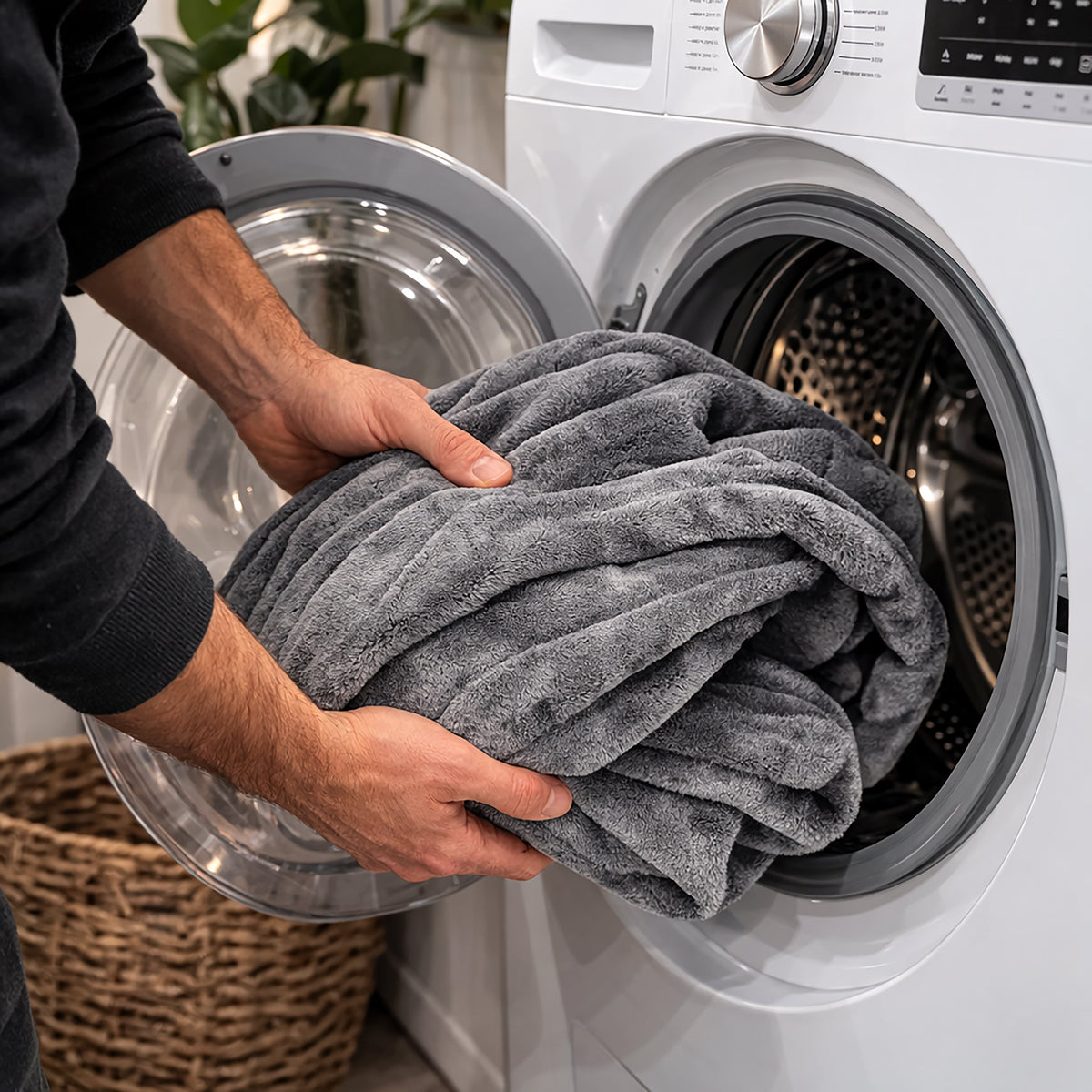 Grey Heated Electric Fleece Throw Blanket - 10 Heat Settings, 160cm – view 8