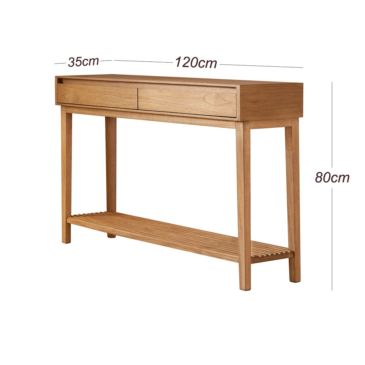 Melia Console Table with Two Drawers – view 10