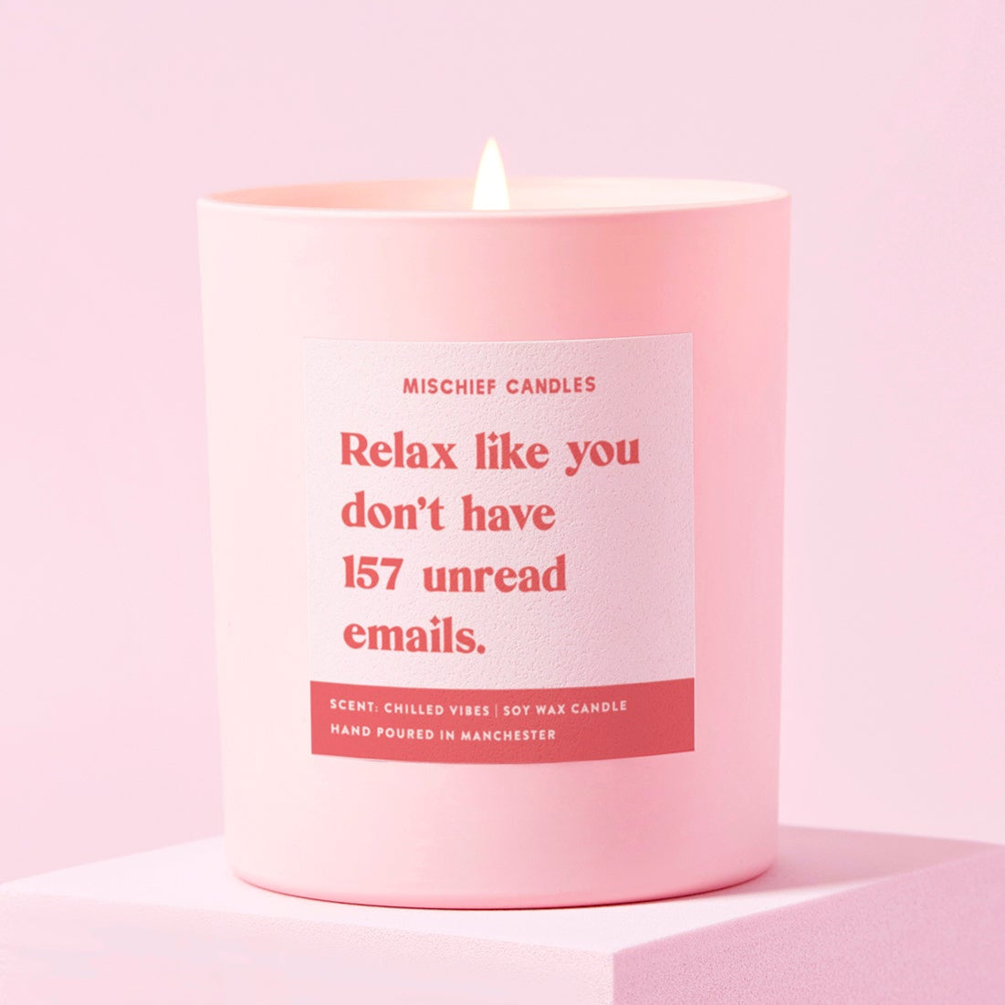 Relax Like You Don't Have Unread Emails Candle