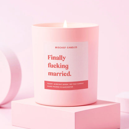 Finally Fucking Married Candle