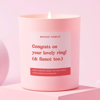 Congrats On Lovely Ring And Fiance Candle