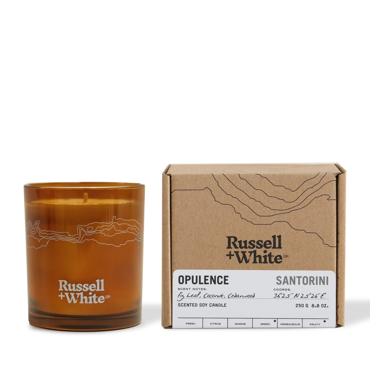Opulence 250g Scented Soy Candle & Refill