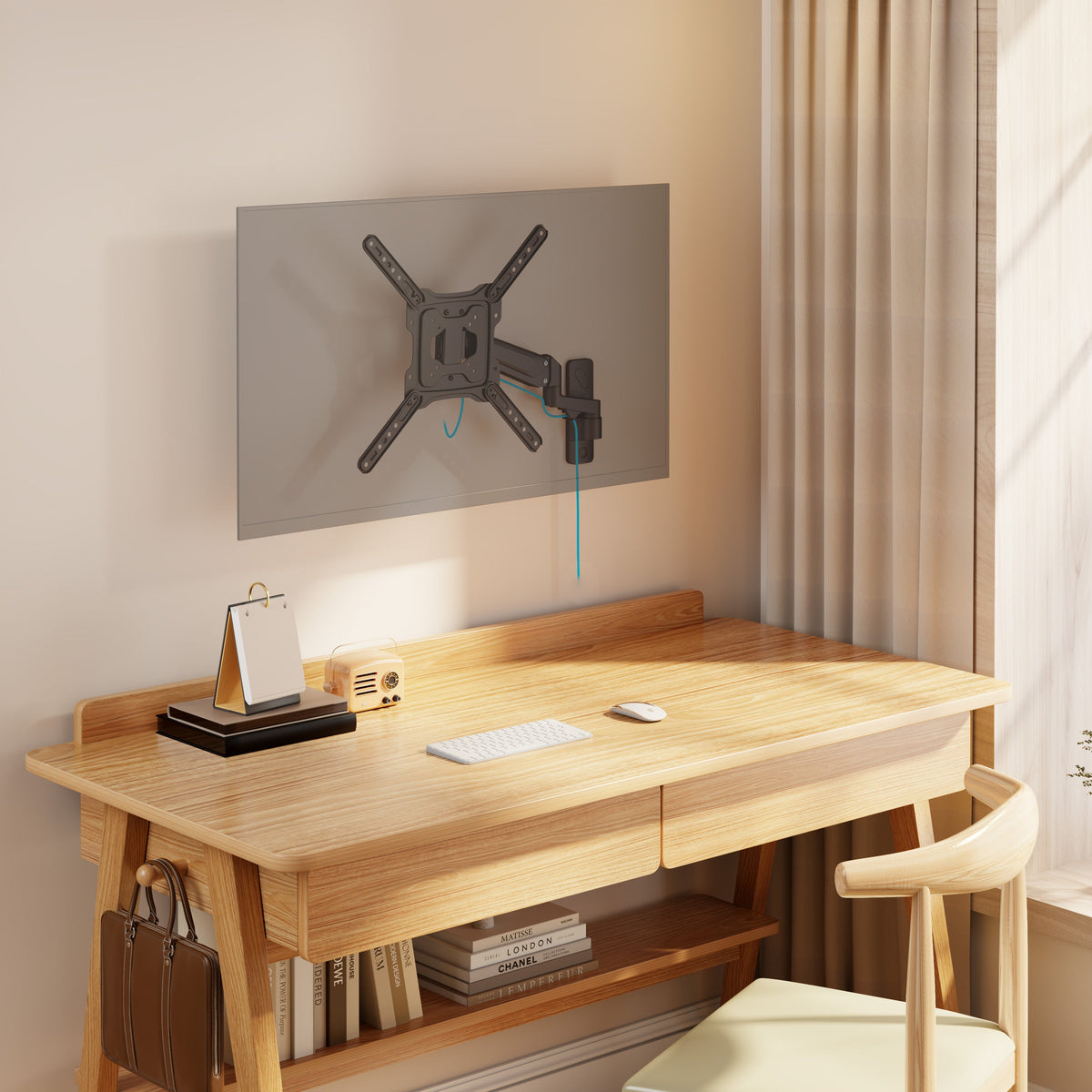 ProperAV TV Wall Bracket (23" - 55" / 23kg Capacity / Vesa Max. 400x400) - Black – view 2