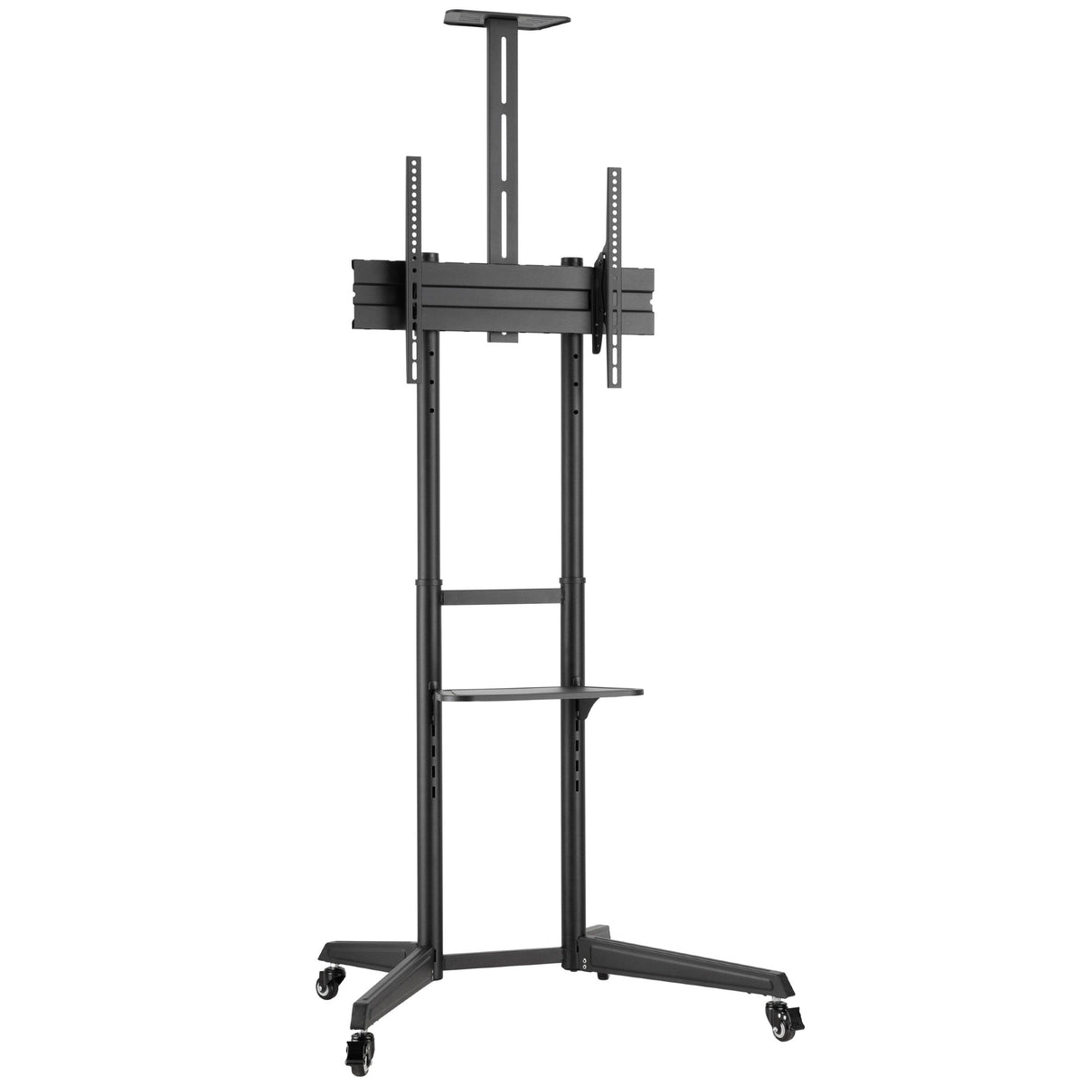 ProperAV Mobile TV Trolley Stand on Wheels for 37" - 70" Screens (50kg Capacity / Vesa Max. 400x600) – view 7
