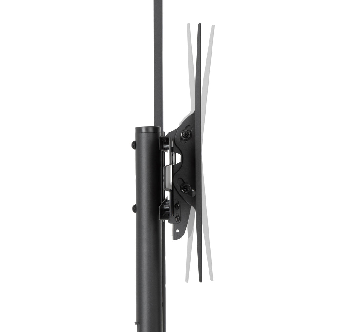 ProperAV Mobile TV Trolley Stand on Wheels for 37" - 70" Screens (50kg Capacity / Vesa Max. 400x600) – view 10