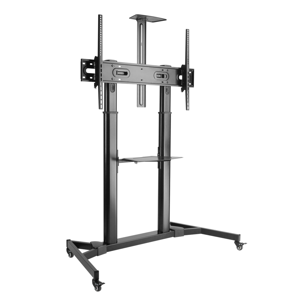 ProperAV Mobile TV Trolley Stand on Wheels for 60" - 100" Screens (100kg Capacity / Vesa Max. 600x1000) – view 8