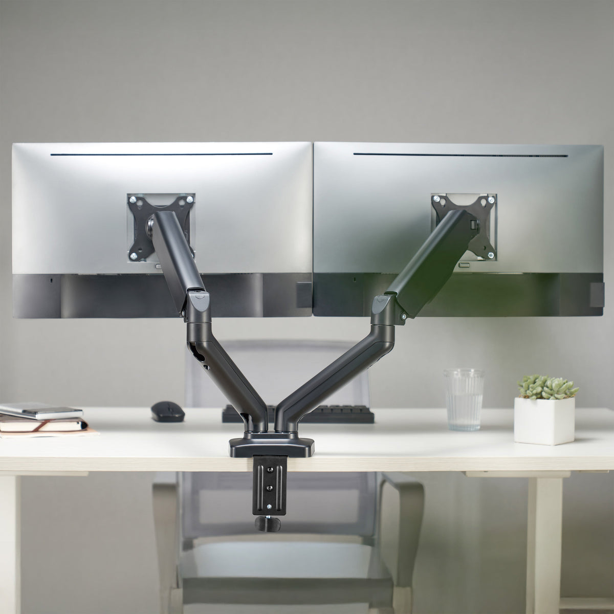 ProperAV Desk Monitor Mount 17" - 32" Dual Articulated Swing Arm Vesa Max 100x100 – view 12