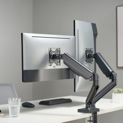 ProperAV Desk Monitor Mount 17" - 32" Dual Articulated Swing Arm Vesa Max 100x100 – view 14