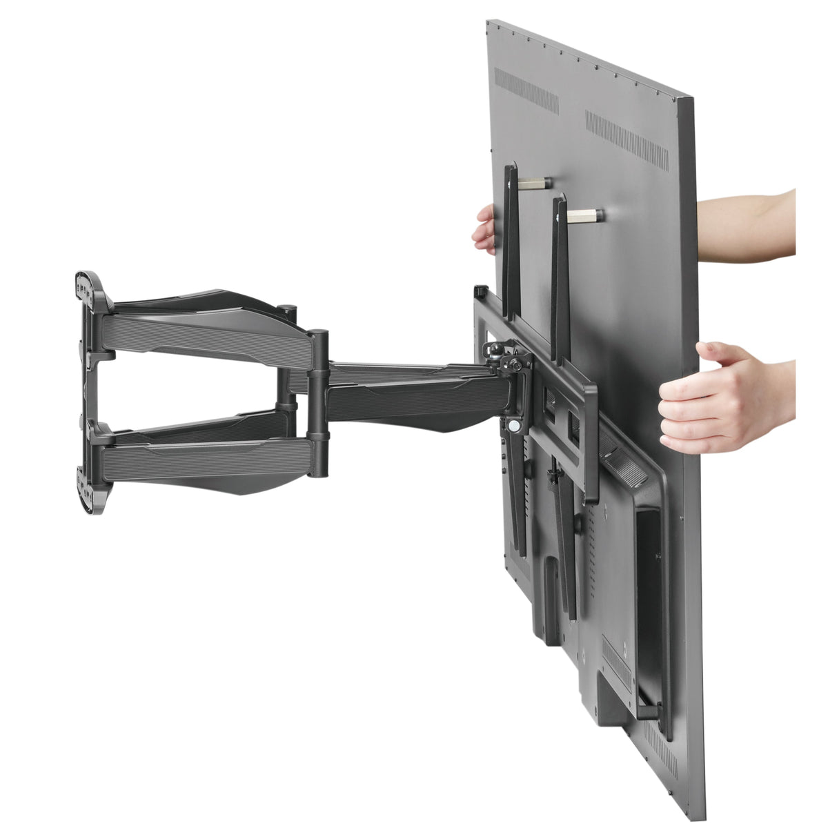 ProperAV TV Wall Bracket (37" - 86" / 45kg Capacity / Vesa Max. 600x400) - Black – view 3