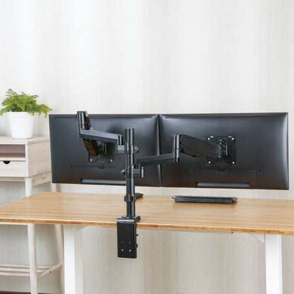 ProperAV Desk Monitor Mount 17" - 32" Extra Height Dual Articulated Swing Arm Vesa Max 100x100 – view 10