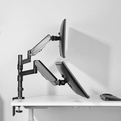 ProperAV Desk Monitor Mount 17" - 32" Extra Height Dual Articulated Swing Arm Vesa Max 100x100 – view 12