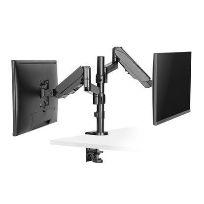 ProperAV Desk Monitor Mount 17" - 32" Extra Height Dual Articulated Swing Arm Vesa Max 100x100 – view 3