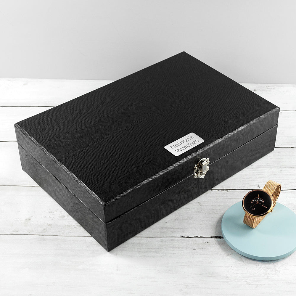 Personalised Luxury 12 Piece Watch Box