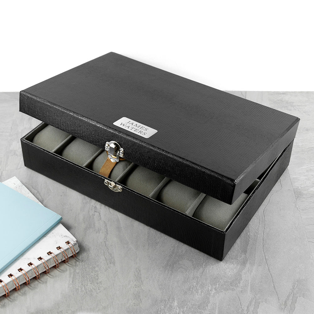 Personalised Luxury 12 Piece Watch Box