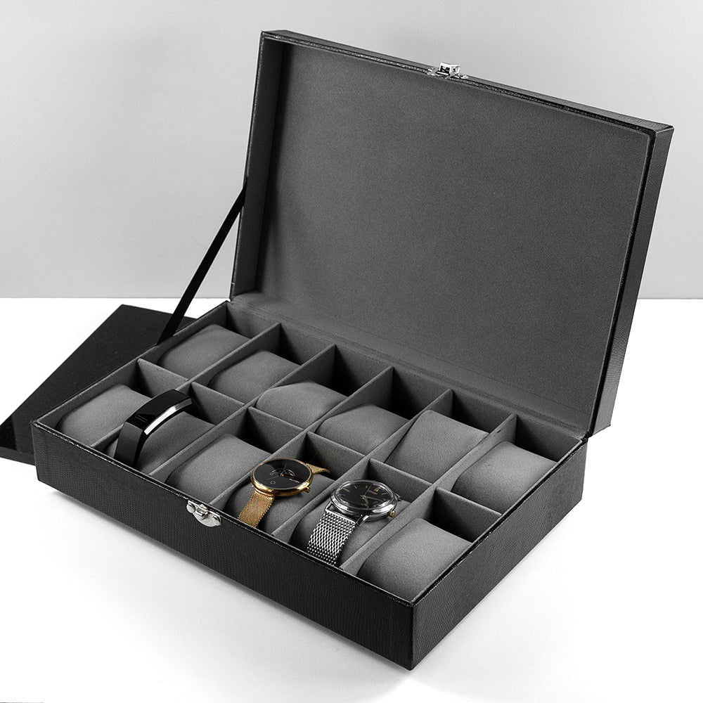 Personalised Luxury 12 Piece Watch Box