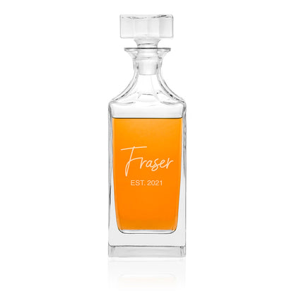 Personalised Timeless Signature Square Decanter