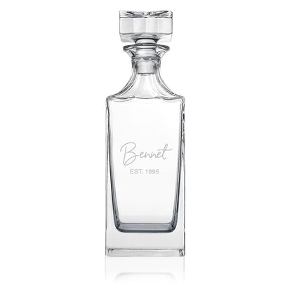 Personalised Timeless Signature Square Decanter