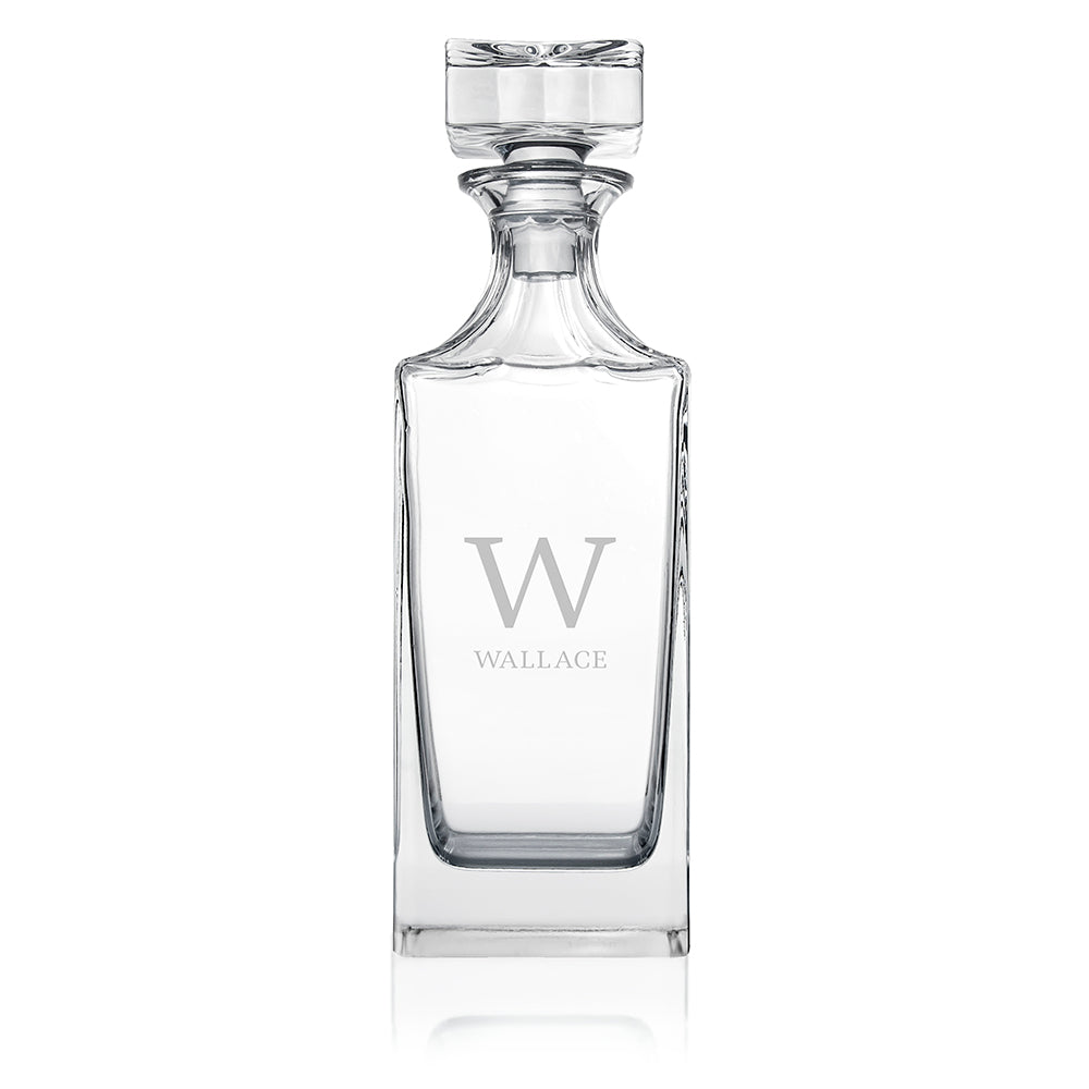 Personalised Timeless Monogram Square Decanter – view 5