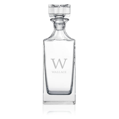 Personalised Timeless Monogram Square Decanter – view 5
