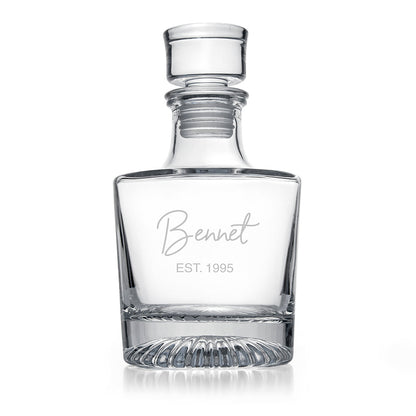 Personalised Elegance Signature Round Decanter