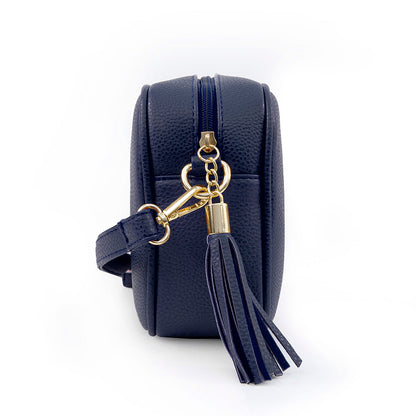 Personalised Luxury Crossbody Bag in Navy – view 7