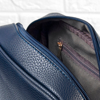 Personalised Luxury Crossbody Bag in Navy – view 8