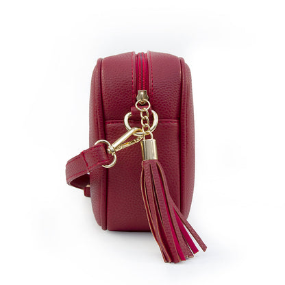 Personalised Luxury Crossbody Bag in Red – view 6