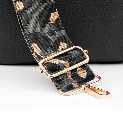 Personalised Luxury Crossbody Bag in Black – view 9