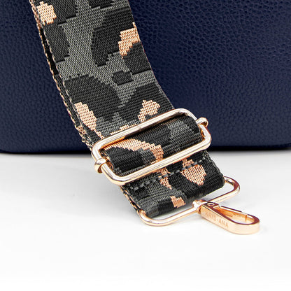 Personalised Luxury Crossbody Bag in Navy – view 12