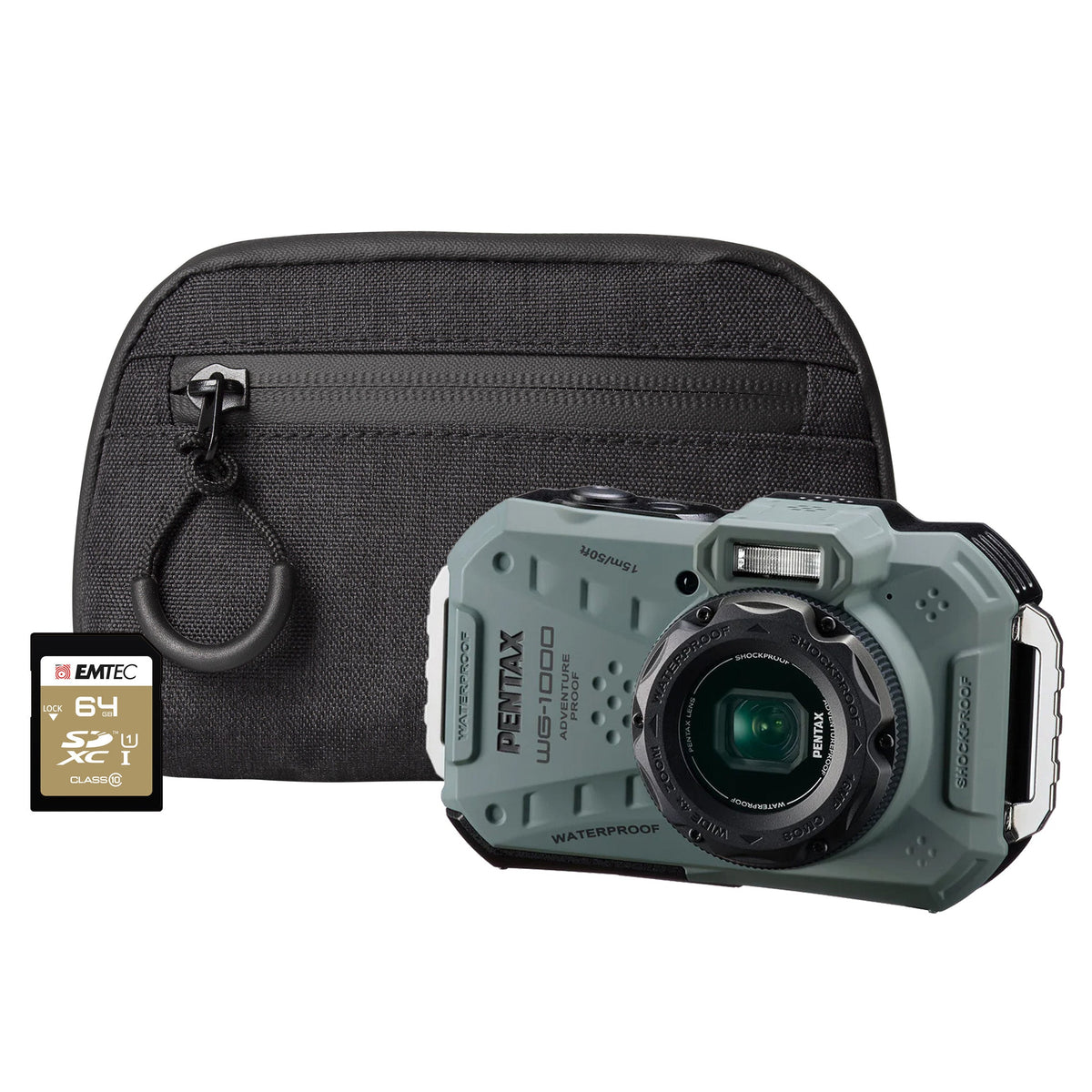 Pentax Wg-1000 16Mp 4x Zoom Tough Compact Camera - Olive – view 10